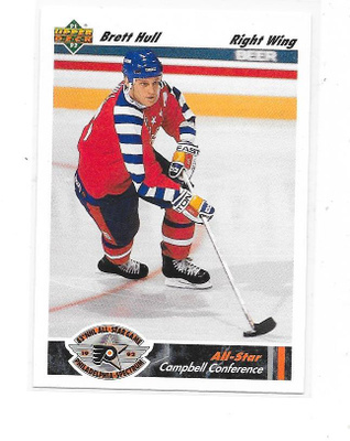 1991-92 Upper Deck AllStars #622 Brett Hull St Louis Blues