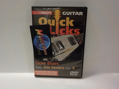 QUICK LICKS - SLOW BLUES - STYLE: JIMI HENDRIX UUSI DVD