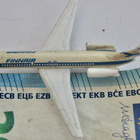 VANHA PIenoismalli Schabak 924 Lentokone Finnair Metalli - pikkukuva 1