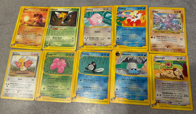Pokémon 10 kortin setti – Skyridge, Aquapolis, Neo Destiny