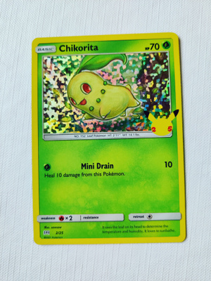 McDonalds 2021 Pokemon 25th Anniversary Holo - Chikorita