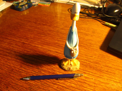 ankka figuuri / patsas 15,5x4cm 53g