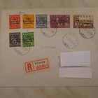 FDC Itä-Karjala musta lisäpainama 1.10.1941 Vitele. - pikkukuva 1