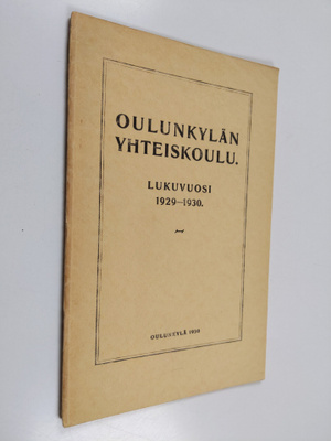 Oulunkylän yhteiskoulu lukuvuosi 1929-1930