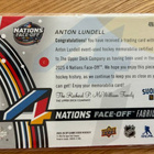 Anton Lundell 25-26 SP Game Used #4N-AN 2025 Four Nations - pikkukuva 2