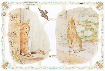 Mlp 1836 Beatrix Potter Yksinäinen Kani Kiiltokuva-arkki