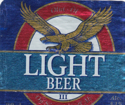 Olutetiketti  Light Beer III  Sinebrychoff     a3