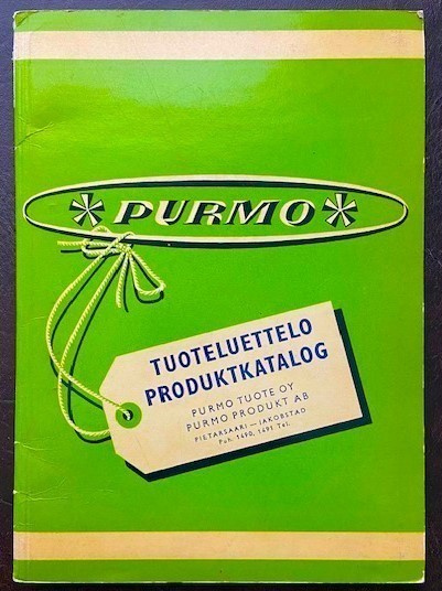 PURMO tuoteluettelo ja hinnasto 2.5.1960