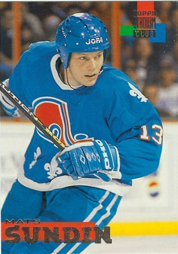 94-95 Topps Stadium Club #90 Mats Sundin