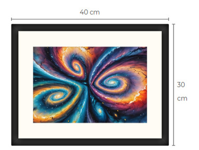Uusi galaxi Sci-Fi Science Fiction print 30 cm x 40 cm