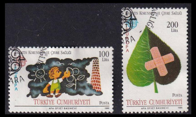 Turkki 2738-9 o Europa luonnonsuojelu (1986)
