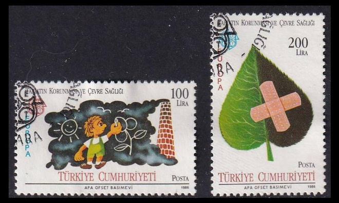 Turkki 2738-9 o Europa luonnonsuojelu (1986)