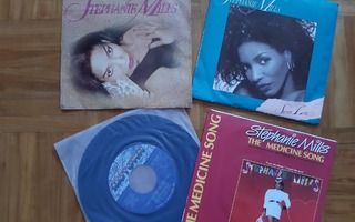4 kpl STEPHANIE MILLS Vinyyli Singlet