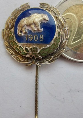 VANHA Merkki Urheiluseura Piikkiön Karhu 1908 KOMEA