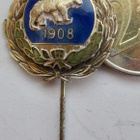VANHA Merkki Urheiluseura Piikkiön Karhu 1908 KOMEA - pikkukuva 1
