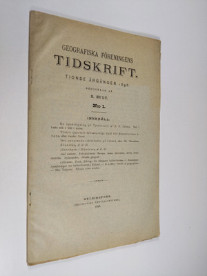 Geografiska föreningens tidskrift 1898 : tionde årgången ...