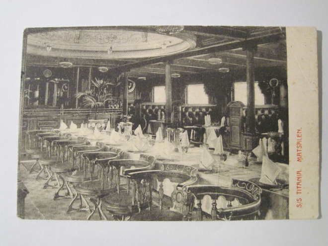 VANHA Postikortti Laiva Titania 1900-luku