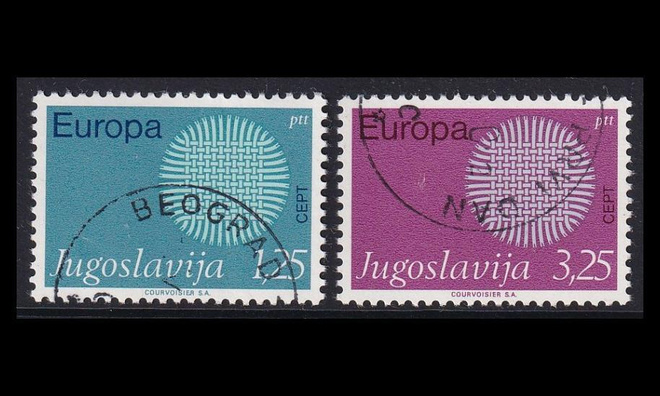 Jugoslavia 1379-80 o Europa (1970)