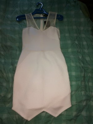 Topshop- valkoinen/ kerman väri juhlapitsimekko 38(S/XS)