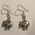 808 .. Tiibetin Hopea Elephant Charms .. Korvakorut - pikkukuva 5