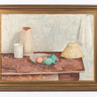 Jaakko Sievänen näyttely öljyvärimaalaus v. 1956 - pikkukuva 1