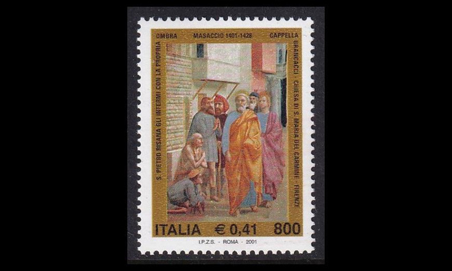 Italia 2770 ** Taidemaalari Masaccio (2001)