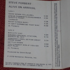 C-kasetti - STEVE FORBERT - Alive On ArrIval - 1980 rock EX - pikkukuva 3