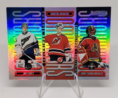 1996-97 Donruss Dominators Brodeur/Vanbiesbrouck/Carey /5000