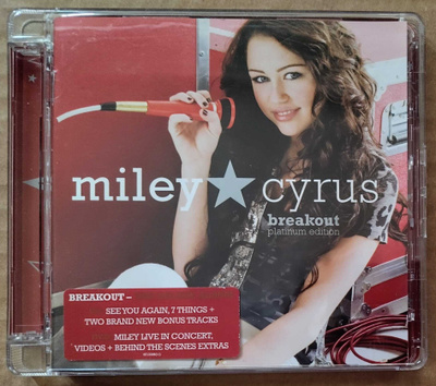 MILEY CYRUS: Breakout - Platinum Edition – EU CD + DVD 2008