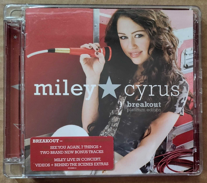 MILEY CYRUS: Breakout - Platinum Edition – EU CD + DVD 2008