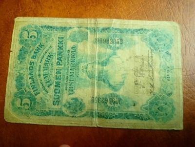 5 Markkaa, 1887.