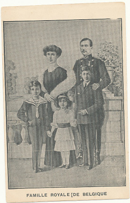 BELGIA - kuninkaallinen perhe - vanha Carte Postale