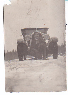 VANHA Valokuva UPEA Auto 1920-l 5,5 x 8,5 cm