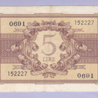 Italia 5 Lire v.1944 P-31 - pikkukuva 2