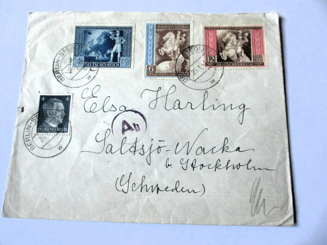 1943 Saksa sens kuori Ruotsiin