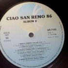 CIAO ITALIA SAN REMO '86 :: 2 x VINYYLI LP .... FIN-1986 - pikkukuva 4