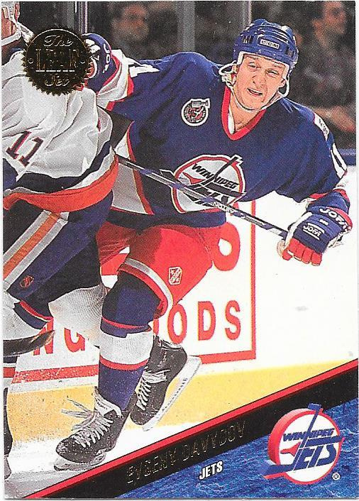 1993-94 LEAF #24 Evgeny Davydov , Winnipeg Jets ,Kärpät RC