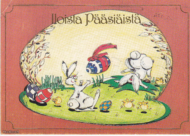 Pääsiäiskortti - Kuperkeikka -80 -luku