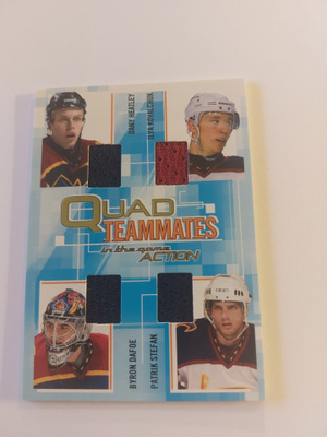 03-04 ITG Action Jerseys #M234 Heatley/Kovalchuk/Byron Dafoe