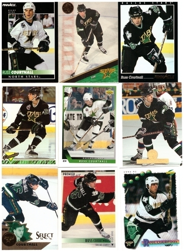 9 x RUSS COURTNALL Stars