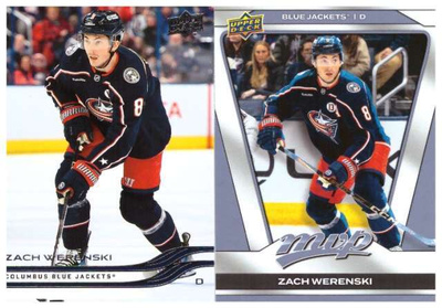 2 x ZACH WERENSKI Blue Jackets