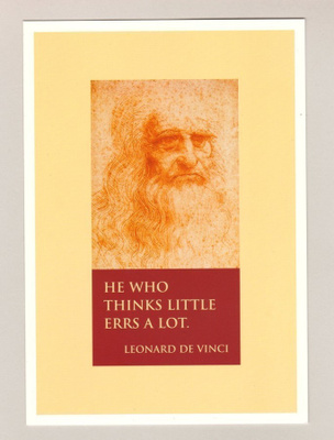 Leonardo da Vinci -ajatelmakortti