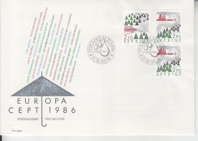 Ruotsi FDC 1986