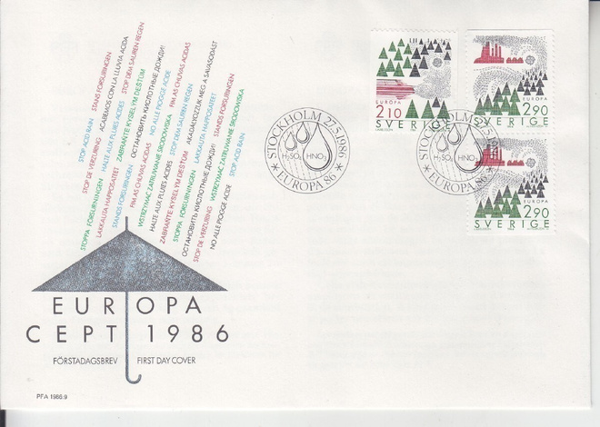 Ruotsi FDC 1986
