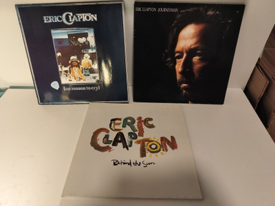 Eric Clapton LP levyt 3 kpl