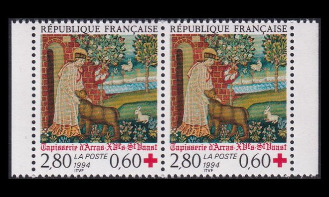 Ranska 3060Cp ** Punainen Risti vihkopari (1994)