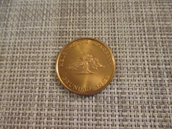 Helsingfors Sparbank K.J.Ståhlberg  1960 mitali.