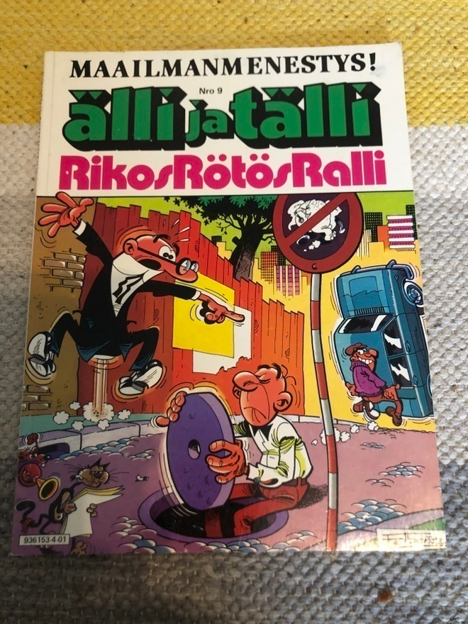 Älli ja Tälli #9: RikosRötösRalli. 1984. 1.painos.