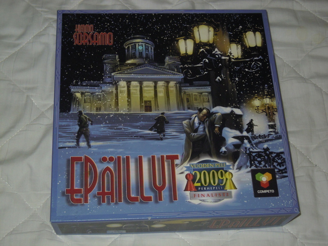 Epäillyt -lautapeli  (Sorsamo) (salapoliisipeli)