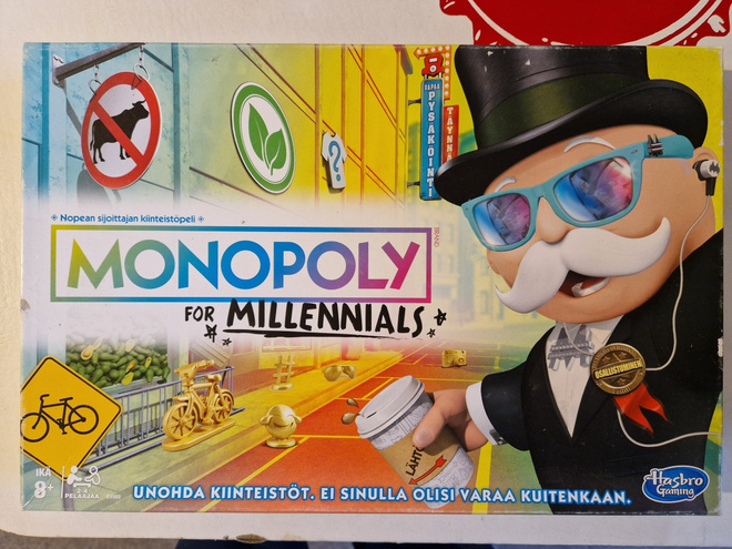 Monopoly For Millenials Lautapeli. Hieno 2018